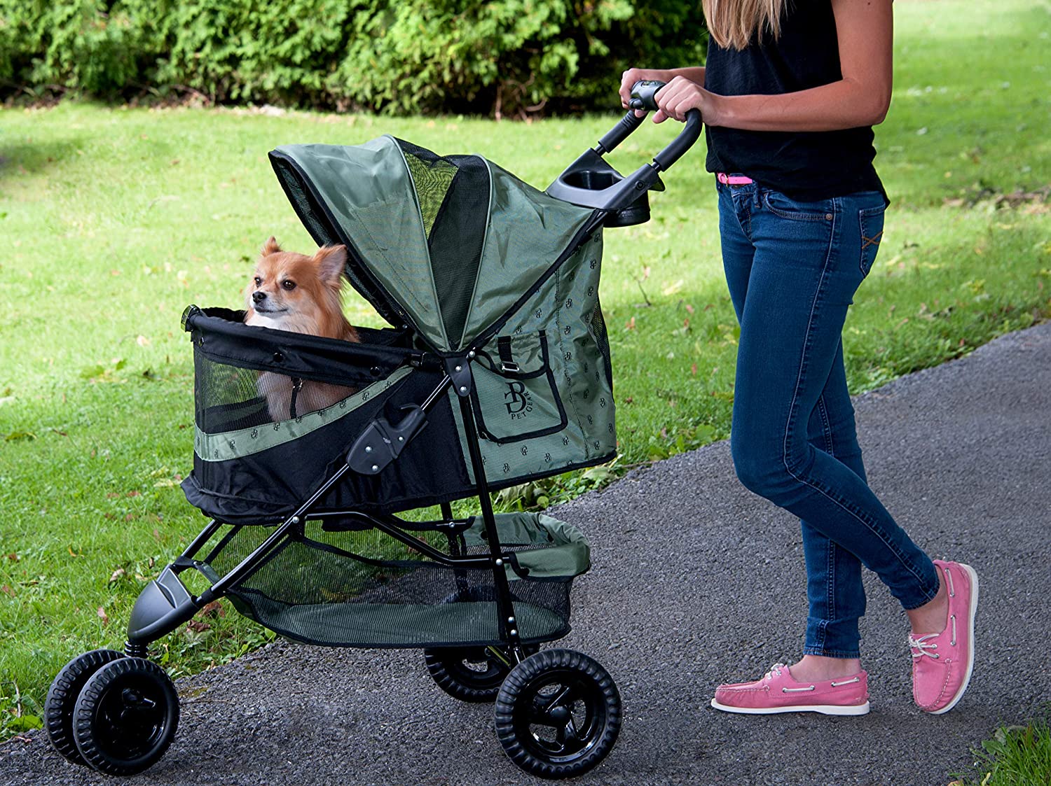  Pet Gear no-Zip edición Especial Carrito, Color Verde 