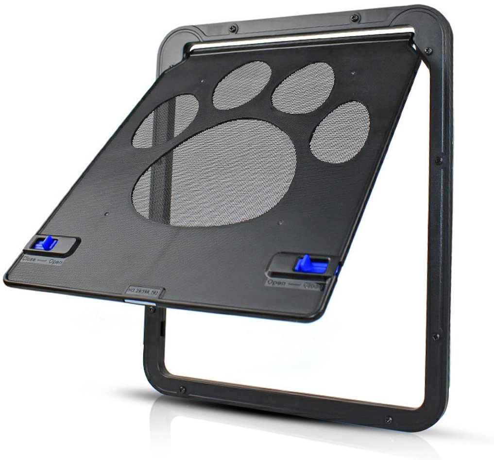  PETCUTE Gateras para Perros Puerta para Gatos Puertas para Perros Cerradura Automática de Mascota Bloqueable para Mascotas 