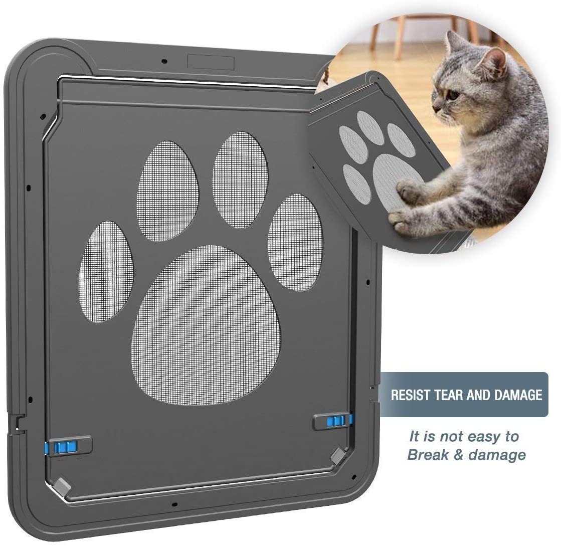  PETEMOO Puerta de Malla para Mascotas - Ventana de Mascotas con Puerta para Perros Puerta con Malla para Perros 