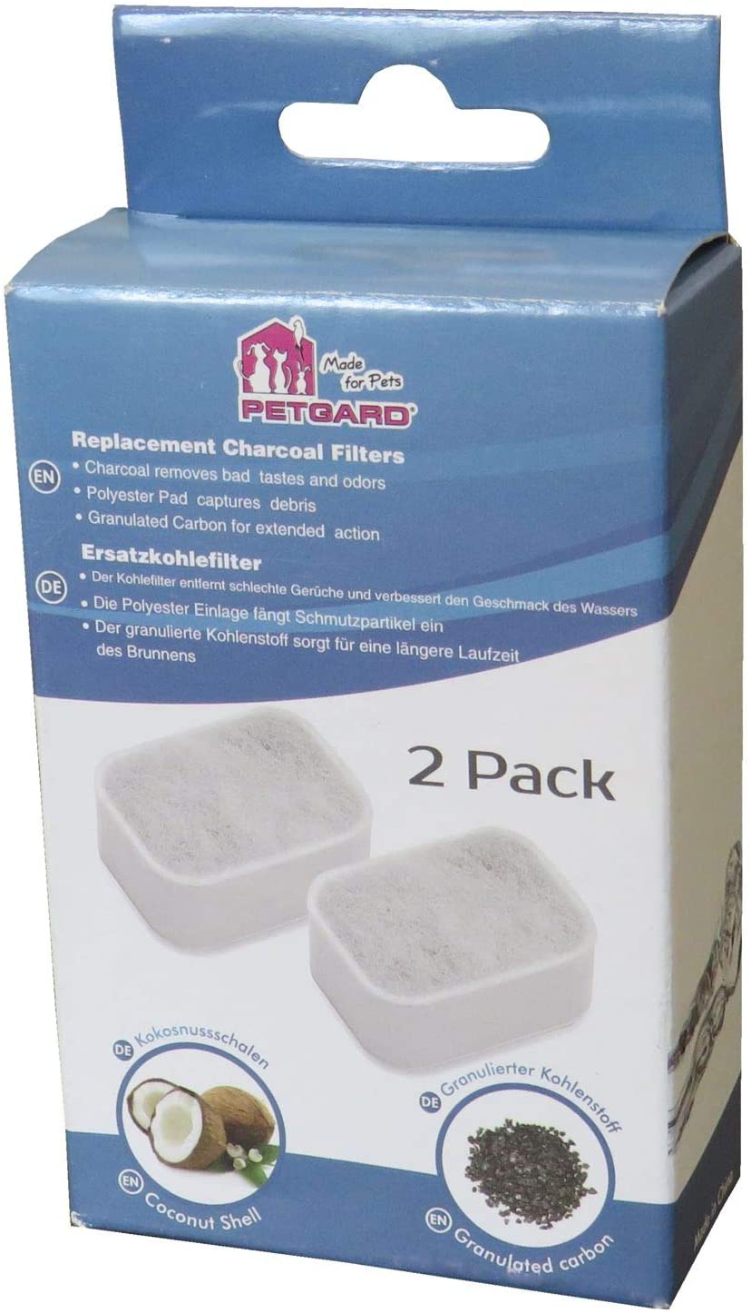  PETGARD Oasis Aura - Pack de Ahorro para Gatos y Perros, Color Blanco y Azul, Incluye Filtro de Repuesto 