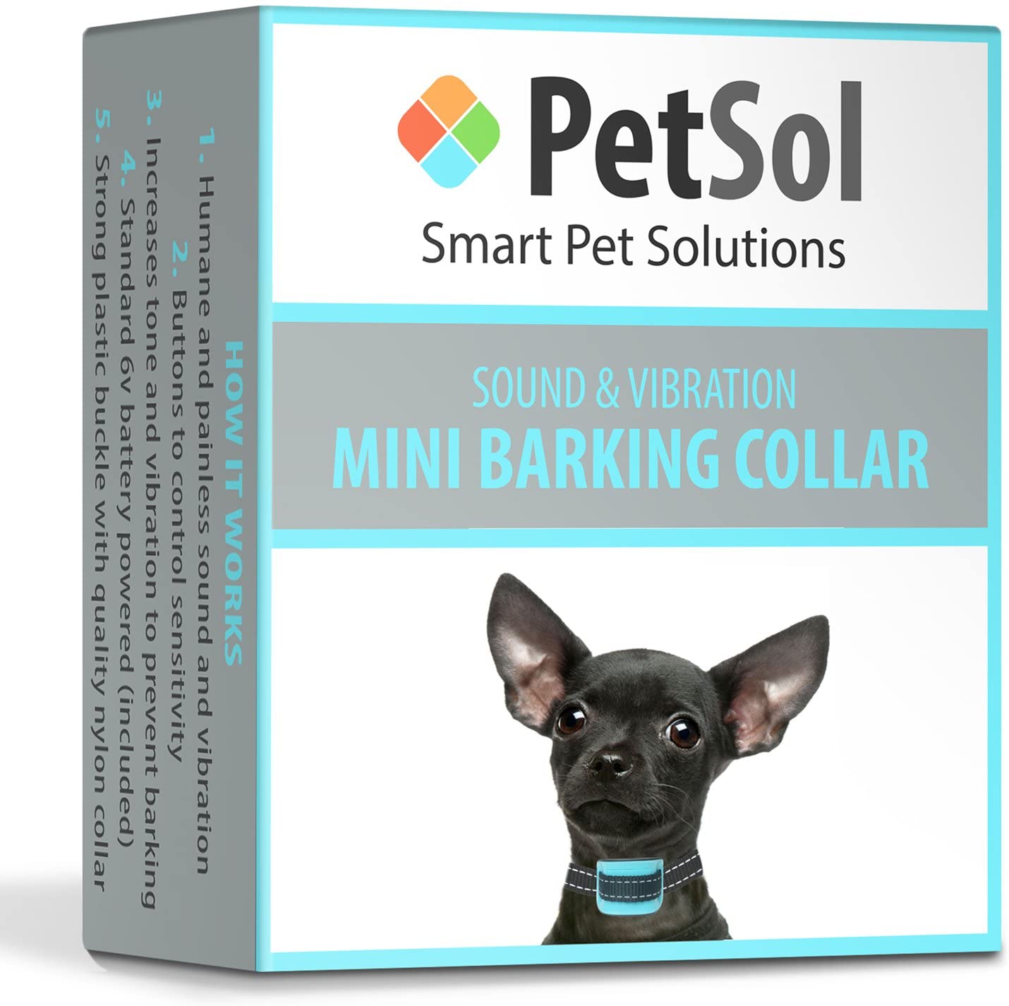  petsol inteligente avanzado antiladridos Collar Detener Barking perro, fiable paradas perros perros de forma segura y civilizada. 