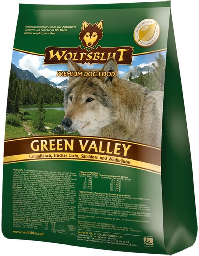  Pienso Wolfsblut - Wolfsblut Green Valley Cordero Y Salmón Fresco, 500Grs 