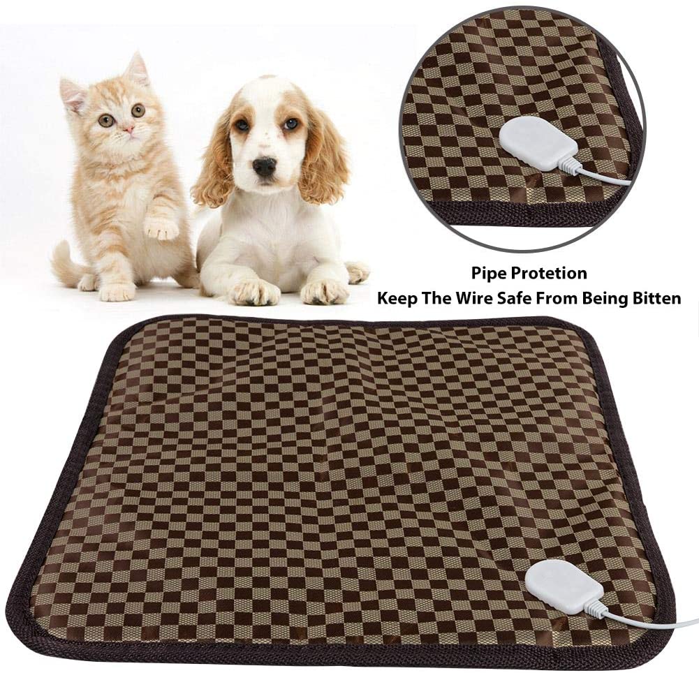  PINPOXE Manta calefactora para Mascotas, Manta calefactable para Gatos y Perros, Esterilla térmica respetuosa con el Medio Ambiente, Seguridad Impermeable, Manta para Gatos, tamaño: 45 x 45 cm 