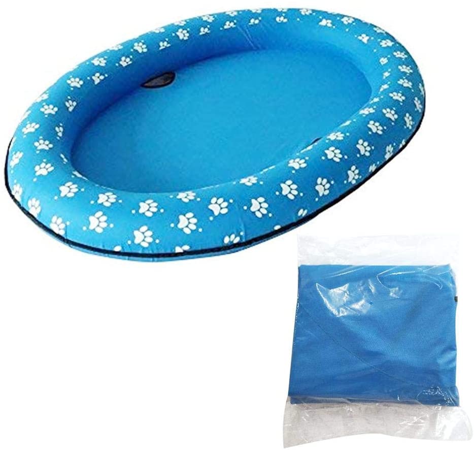  Piscina flotante para perros Piscina acuática para mascotas Juguete acuático Piscina flotante Juguete playero flotante para la hilera de camas para perros y gatos 