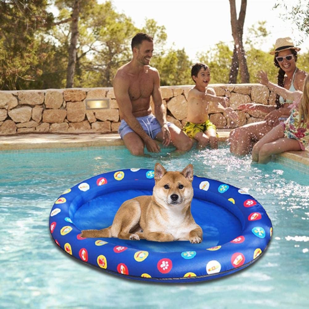  Piscina para perros para perros grandes y pequeños,piscina para gatos,piscinas para perros de 135cm para la piscina para perros, baño para niños,PVC ecológico,mascotas antideslizantes y bien selladas 