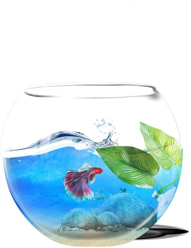  Poetryer Reposo para Peces Cama Betta Hamaca para Peces Impermeable Betta de Doble Capa Descanso para Peces Desove con Ventosa No tóxico Hoja Artificial Peces Betta Hamaca 