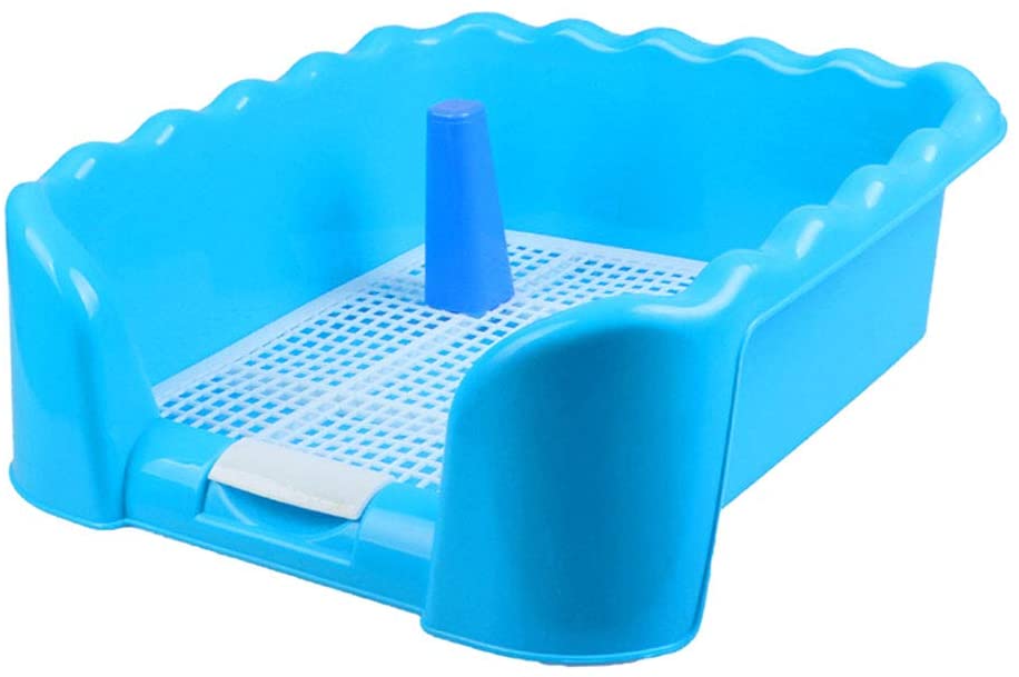  POPETPOP Pet Dog Toilet Pet Potty Trainer Puppy Training Tray Pad Piso Protección Bandejas Azul 