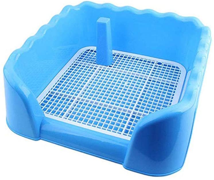  POPETPOP Pet Dog Toilet Pet Potty Trainer Puppy Training Tray Pad Piso Protección Bandejas Azul 