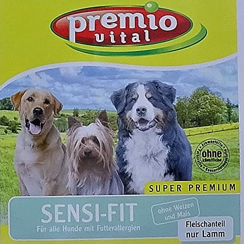  Premio Vital sensi-touch Porcentaje de Fit | Carne solo Cordero con patatas, de cebada y reis| Saco de 15 kg, perros trockenfutter 