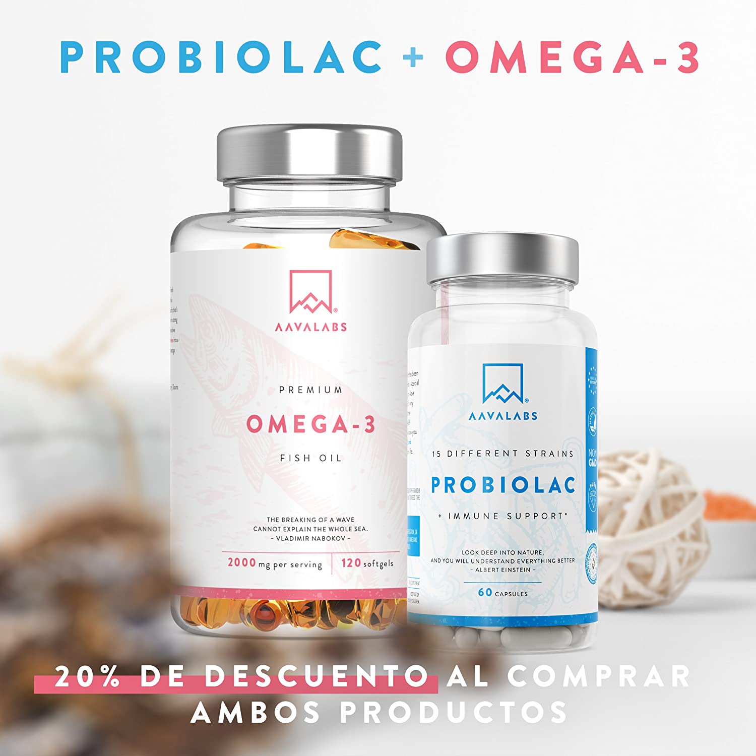  Probiótico [30 Mil Millones de UFC] - Fórmula de Amplio Espectro - 15 Cepas - Lactobacilos y Bífidobacterias - Mejora del Sistema Inmunológico - 60 Cápsulas de Liberación Prolongada- 100% Vegano 