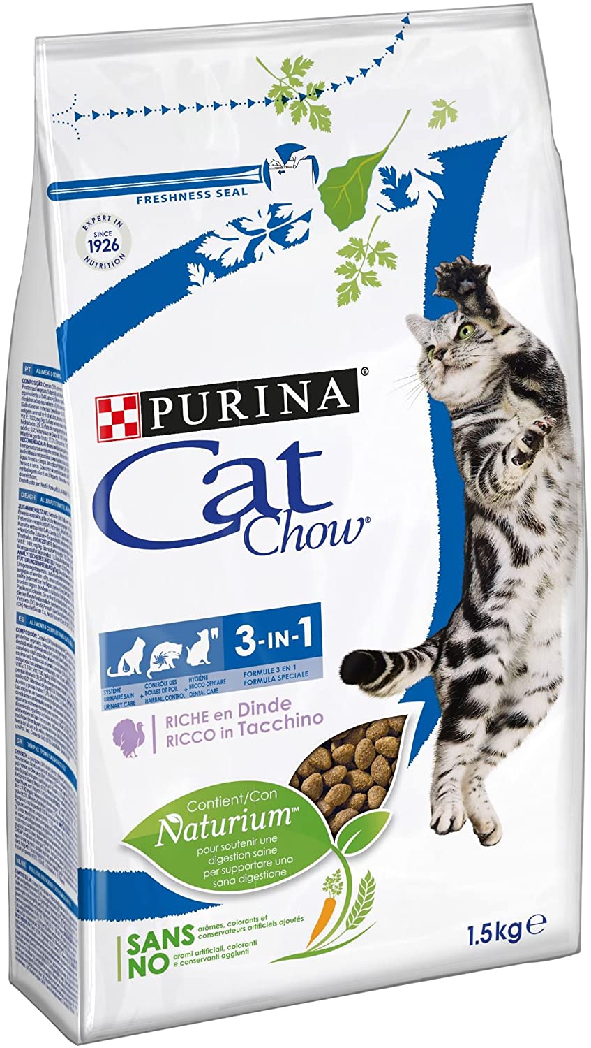  Purina Cat Chow 3en1 Gato Adulto Buey 15 Kg 