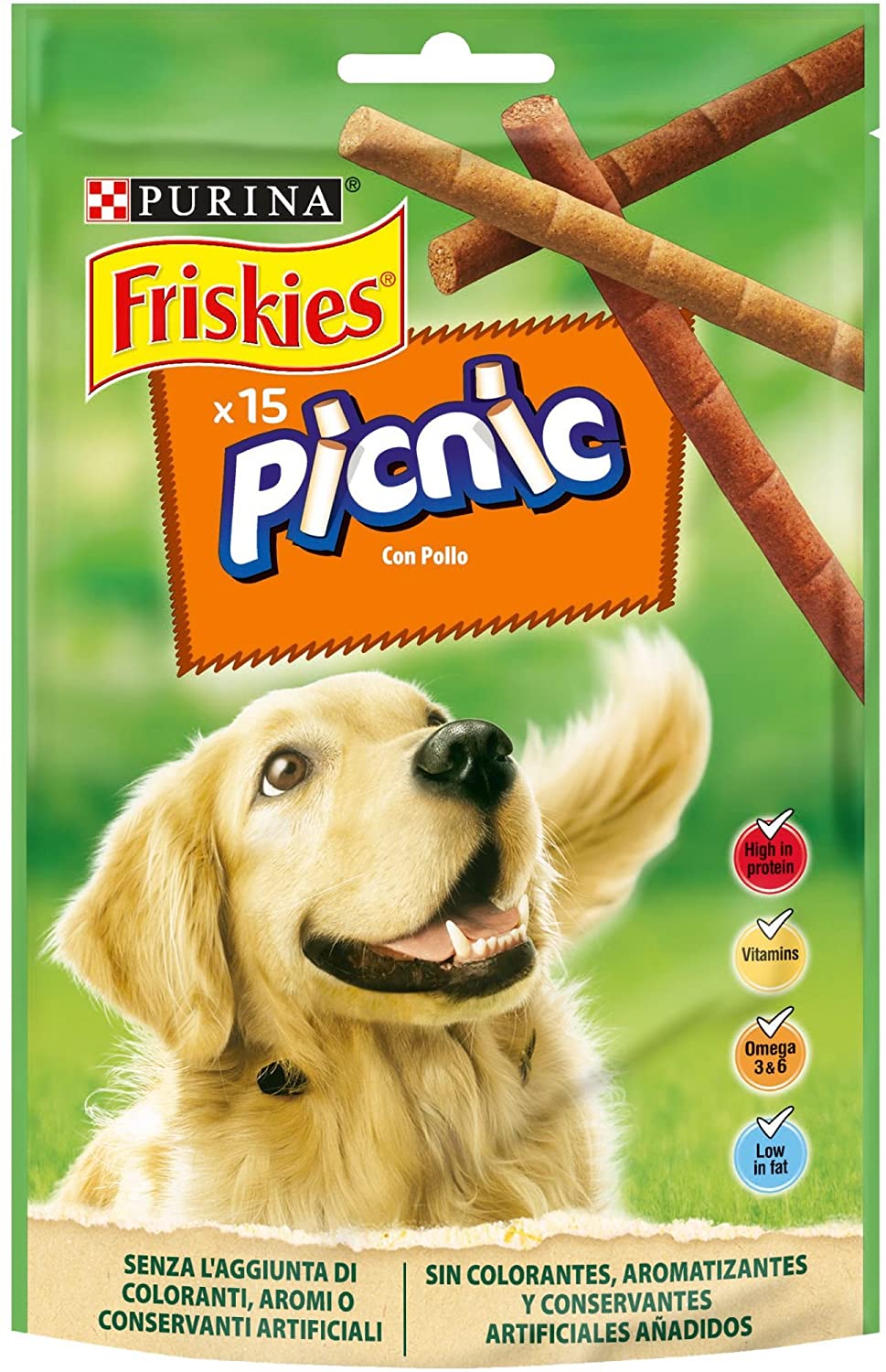  Purina Friskies Picnic Pollo golosinas y chuches y perro 8 x 126 g 