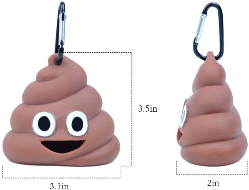  Pywee Cute Poop Garbage Bag Separator Dispensador de Bolsa desechable portátil para Mascotas 