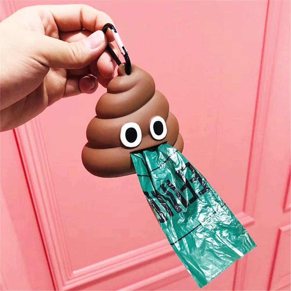  Pywee Cute Poop Garbage Bag Separator Dispensador de Bolsa desechable portátil para Mascotas 