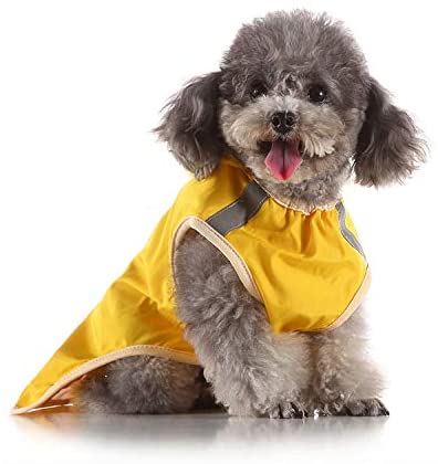  QZXCD Ropa para Mascotas Ventas de Moda Impermeable para Perros Perro Grande Golden Retriever Perro Grande Impermeable para Mascotas Ropa para Perros Reflectante Impermeable Poncho M BN 