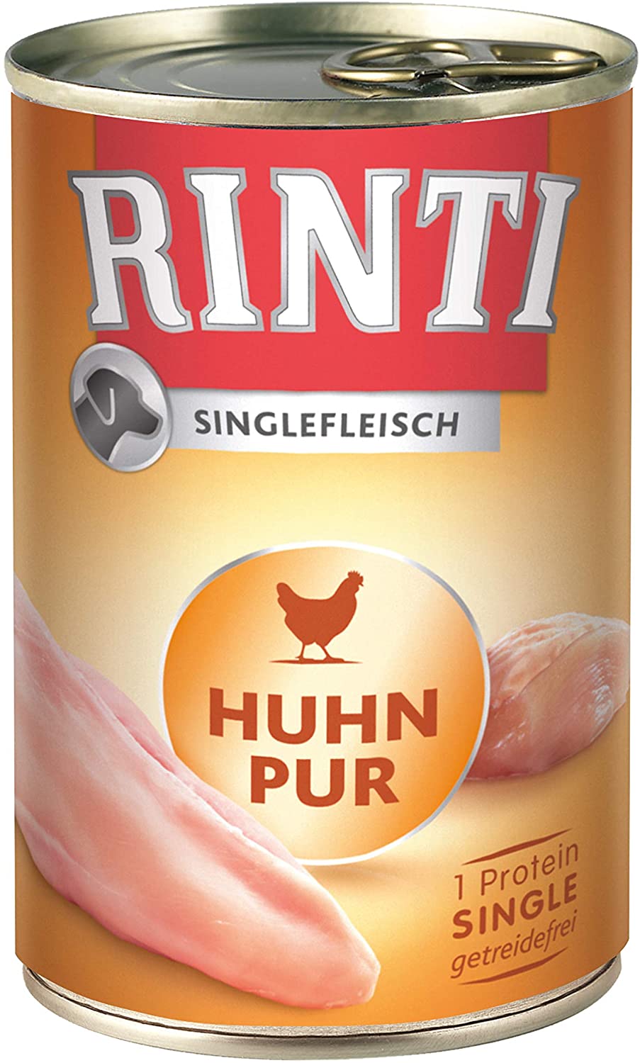  RINTI Sensible Pur Gallina Pur, 12 Unidades (12 x 400 g) 