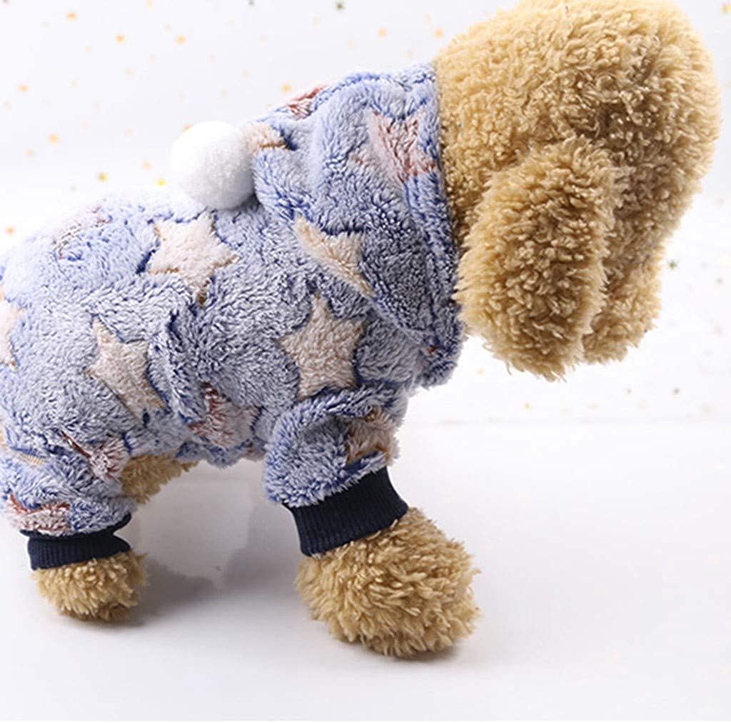  Ropa para Mascotas,Dragon868 Hermosa Ropa de Invierno Caliente Cachorro Perro Gato con Capucha Capa aparece 