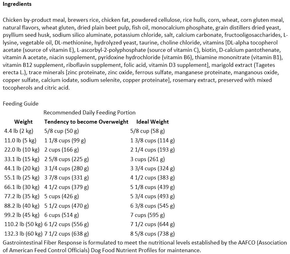  ROYAL CANIN C-11220 Diet Fibre Response - 2 Kg 