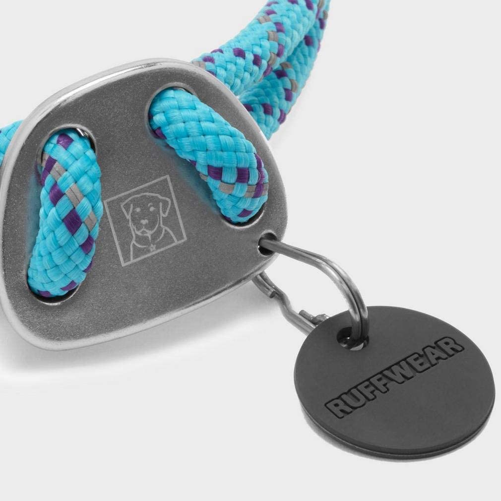  RUFFWEAR Collar de Cuerda para Perros Mediano, atolón Azul, Nudo-a-Collar 