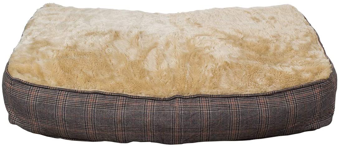  SAUERLAND Colchoneta para Perros XL Extra Gruesa, de Efecto Tweed, 100x70 cm, Cama para Perros Lavable 