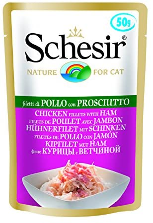  Schesir 0103207 Cat Gallinas filetear con jamonero, 50 g 