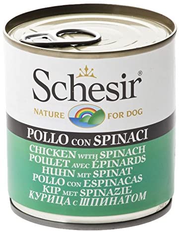  Schesir Dog Gallina con spinat (Pack de 8, 8 x 285 g) 