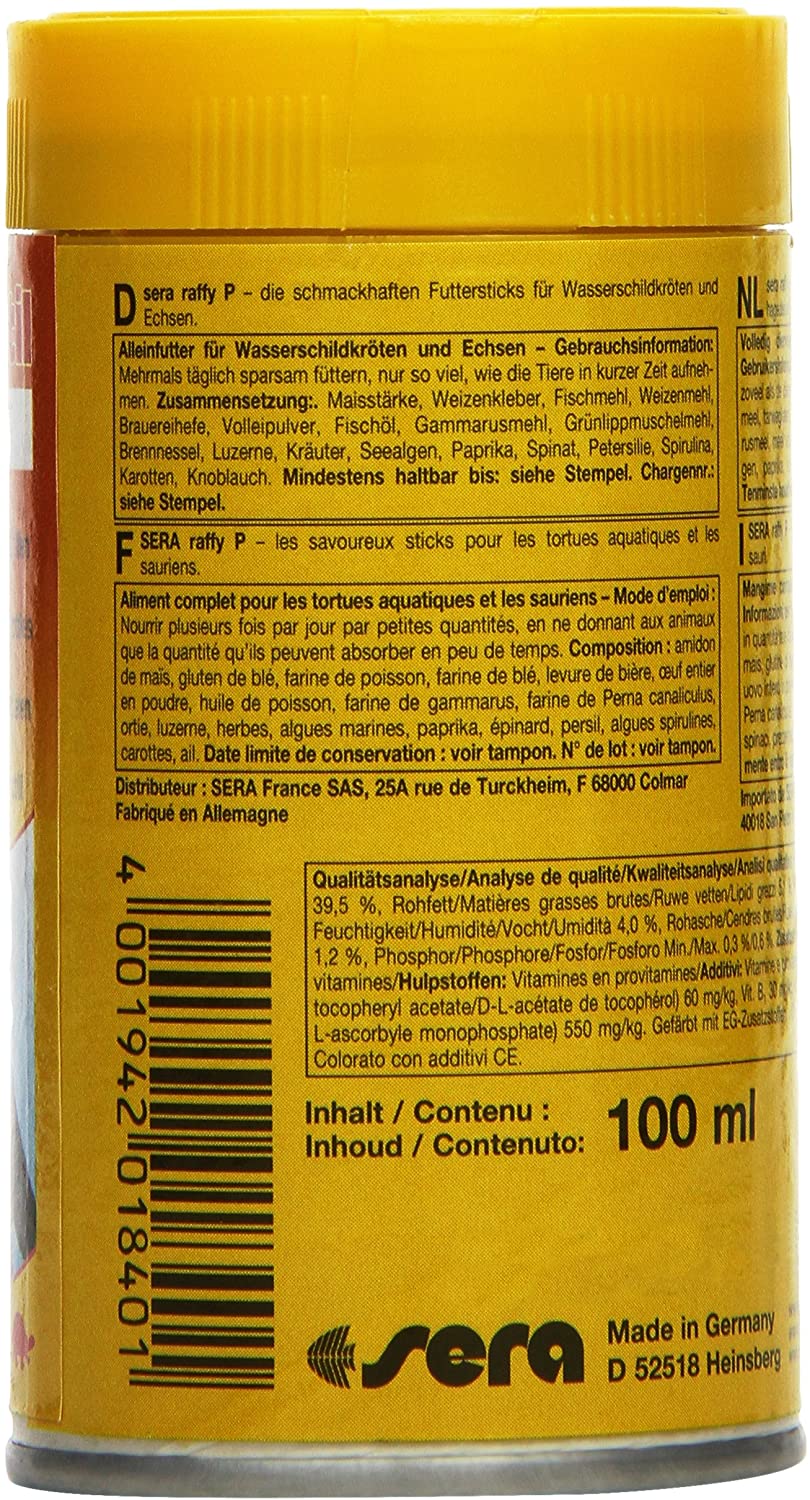  Sera - Alimento para Tortugas Acuáticas SERA Raffy P - 2253 - 100 ml. 