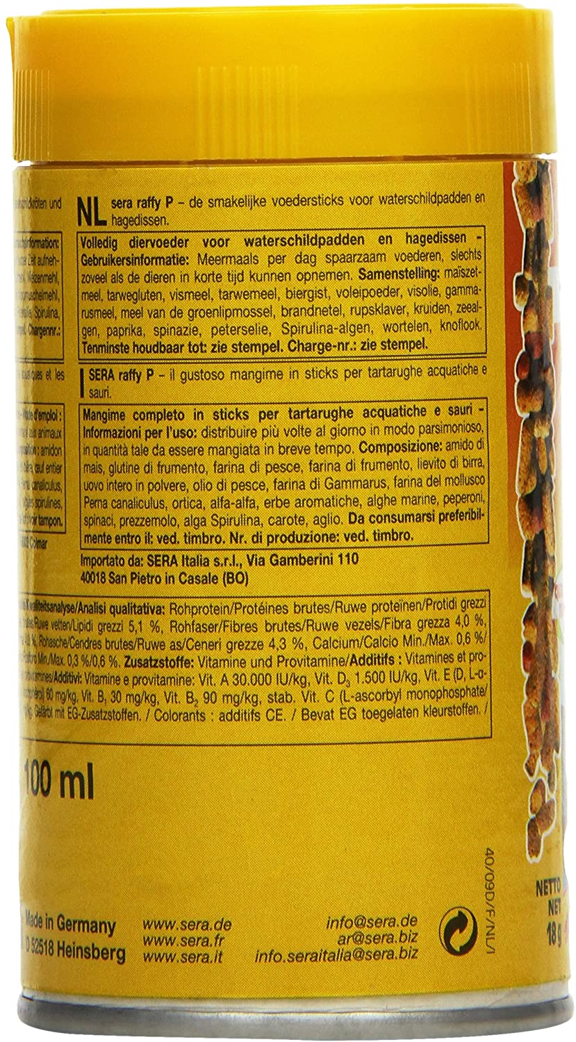  Sera - Alimento para Tortugas Acuáticas SERA Raffy P - 2253 - 100 ml. 