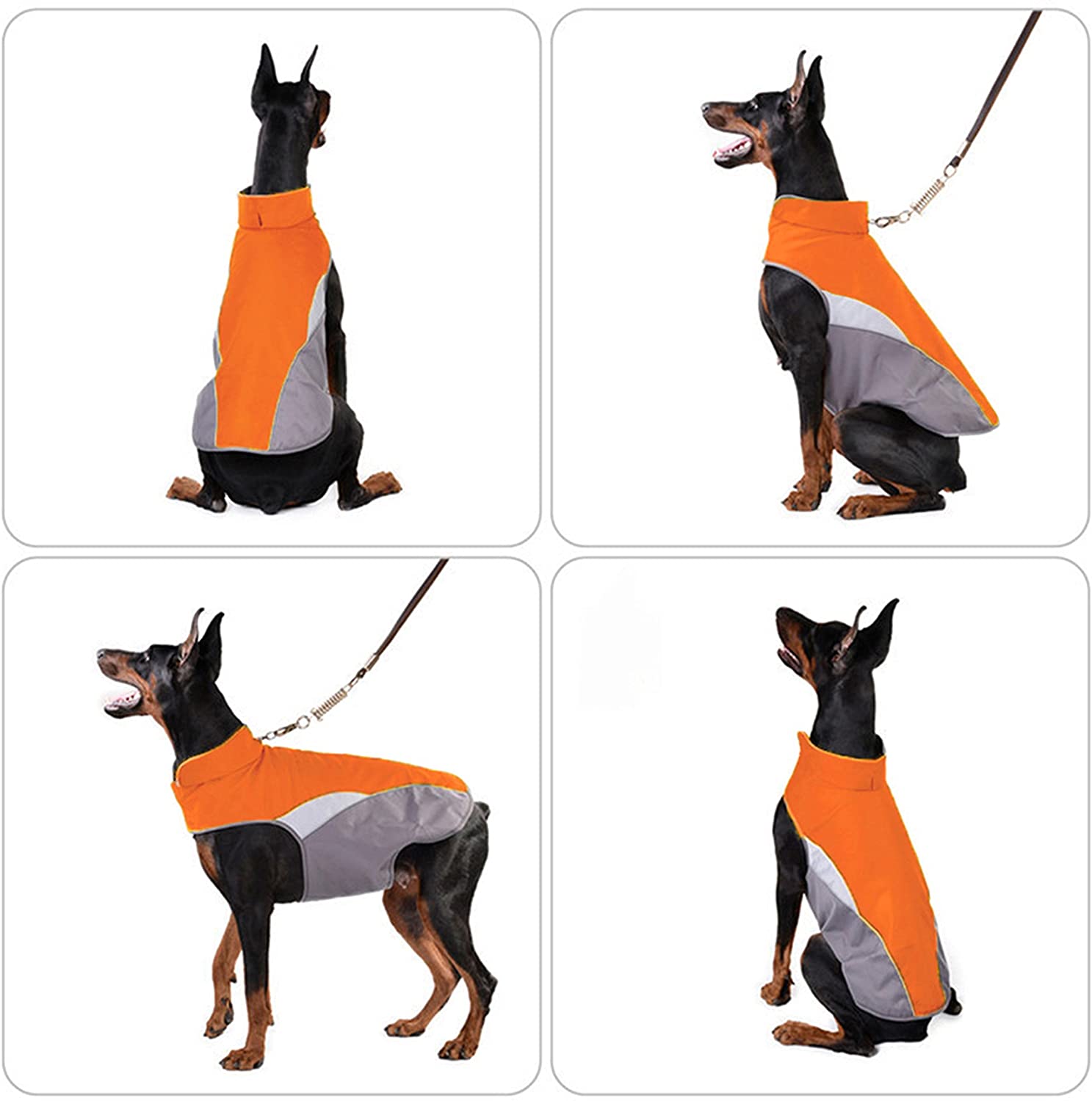  SILD Chaleco para Perros con Forro Polar, de Invierno y otoño, cálido, Reflectante, para Clima frío, Resistente al Viento, de la Marca 