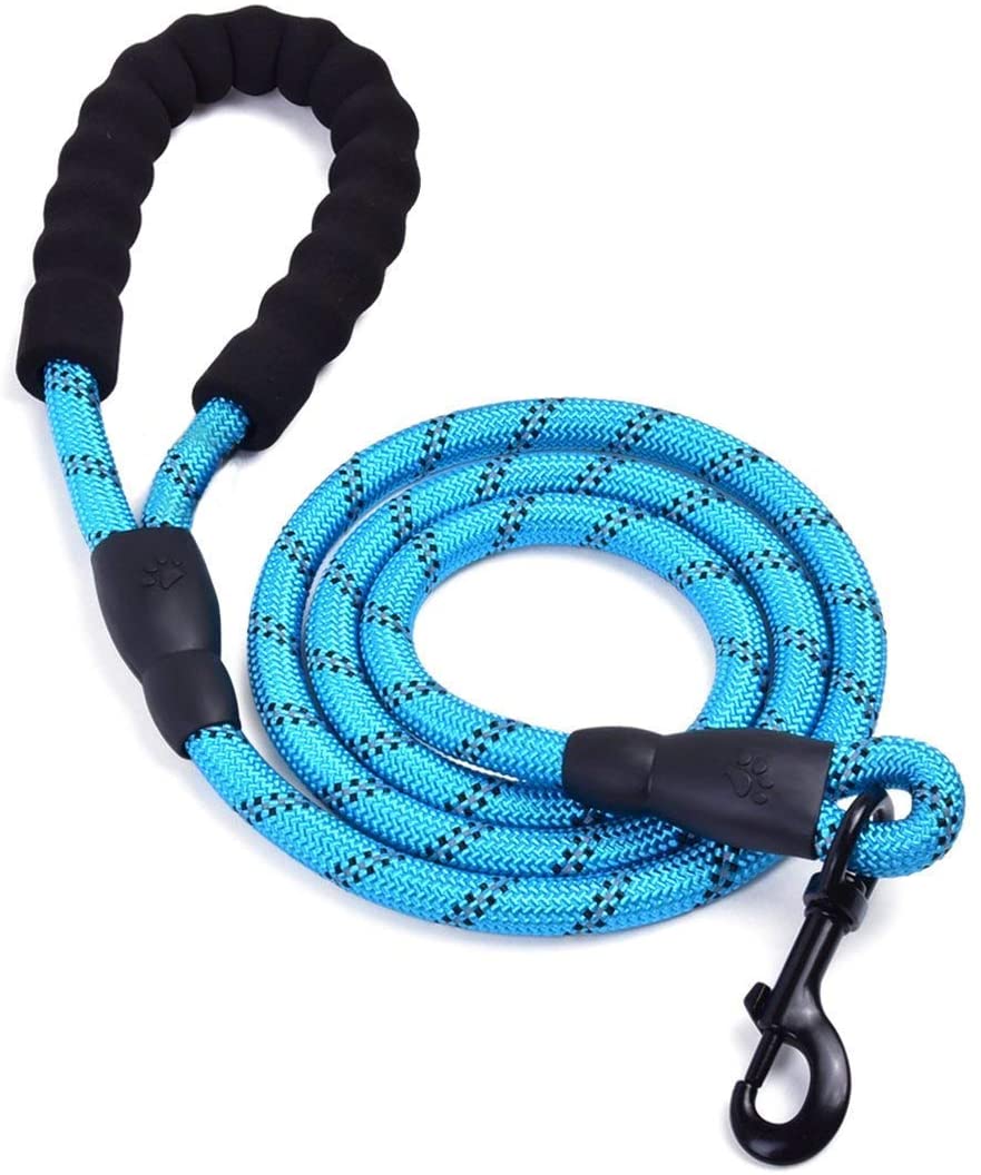  SILD Correa Reflectante para Perro 1,5 m, Resistente con Mango Acolchado Suave, Correa de Entrenamiento para Perros pequeños, medianos y Grandes(Blue) 