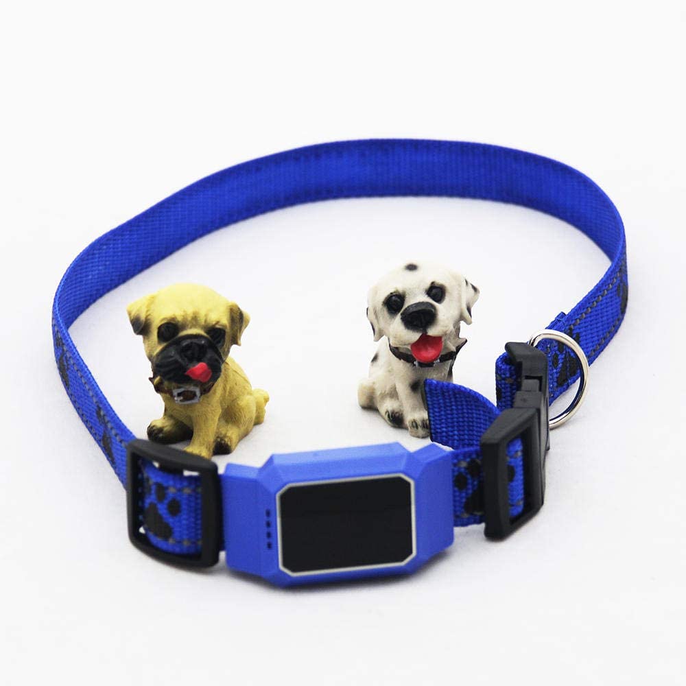  SNAWEN Impermeable IP67 Mini Mascotas Perro Gato Animal WiFi GPS rastreador Collar D35 GPS/WiFi/LBS Soporte Google Map Seguimiento Gratuito-Azul 