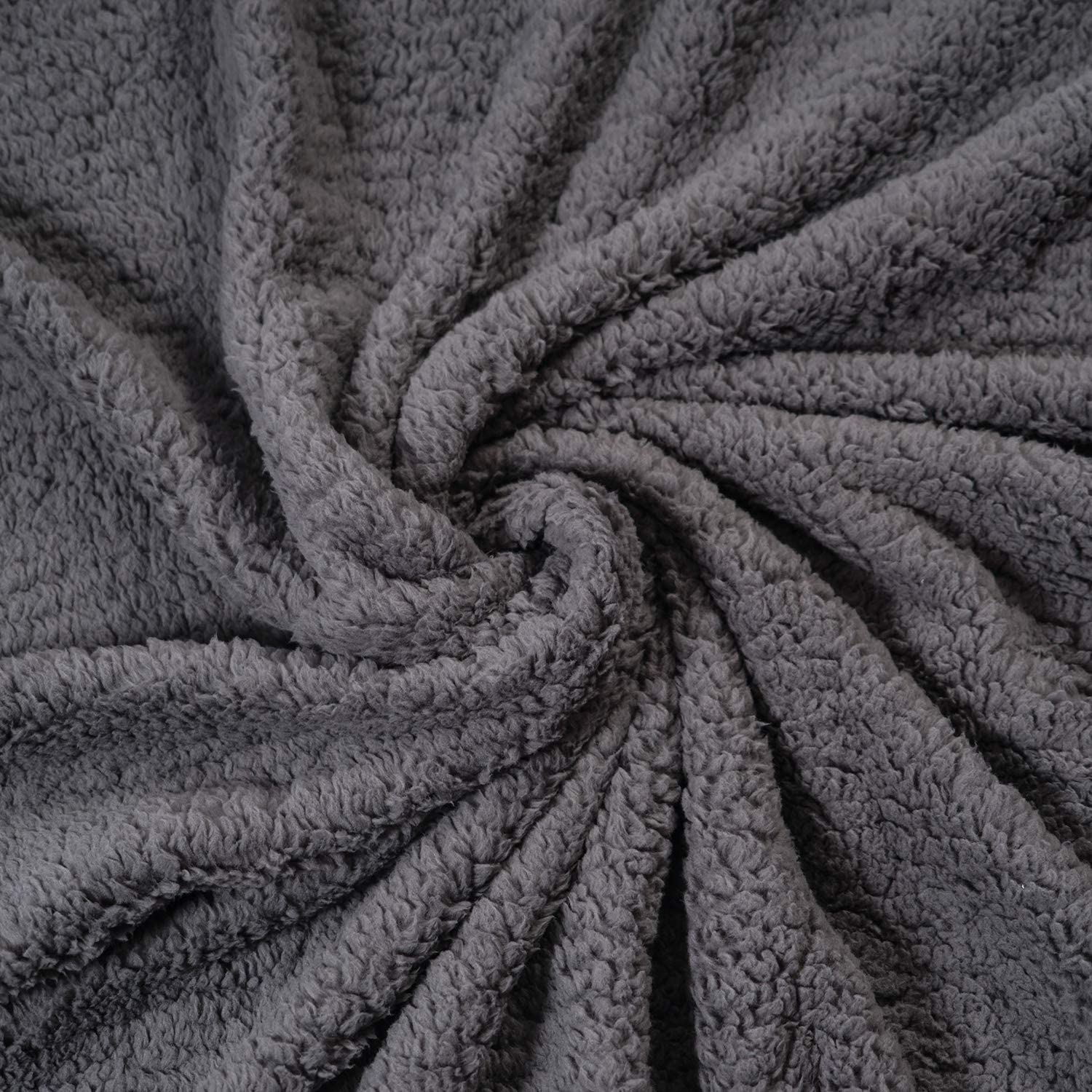  softan Manta para Mascotas Perros Gatos, Manta Lavable de Sherpa Super Suave y Cálida para Cama, Sofá, Colchoneta de Animales,60x80cm,Gris 