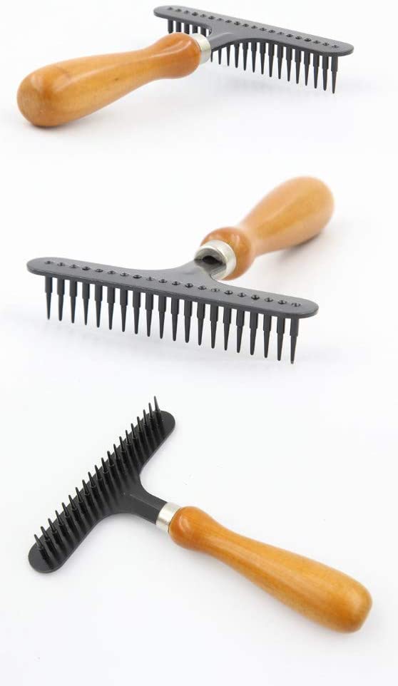  Sooiy Cepillo para Perros Cepillo para Gatos, Cepillo de Aseo Profesional Peine para Perros para Perros Gatos con Pelo Corto de Pelo Largo, elimine eficazmente la Capa Inferior y la Madera Mate 