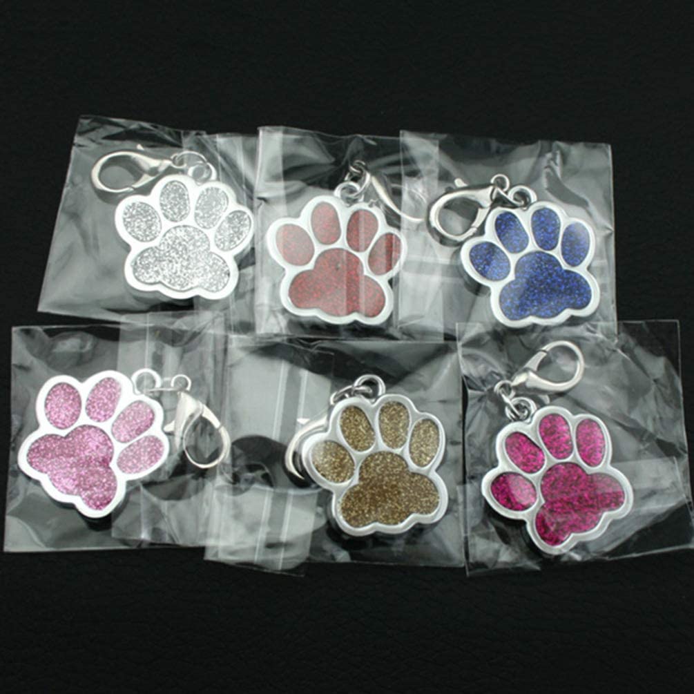  SUPVOX 15 piezas de aleación colgante encanto perro pata impresiones encantos colgante pata cuentas para collar diy pulsera color color aleatorio) 