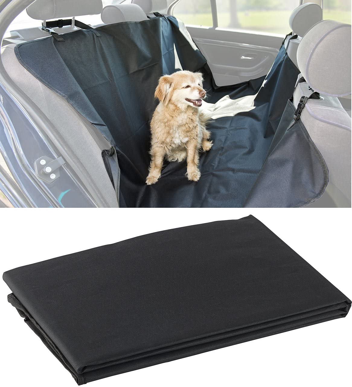  Sweetypet techo coche para perros: Auto de colchón – Manta para perros, para trasera Banco & Maletero, 145 x 145 cm (Asiento Trasero techo para el perro) 