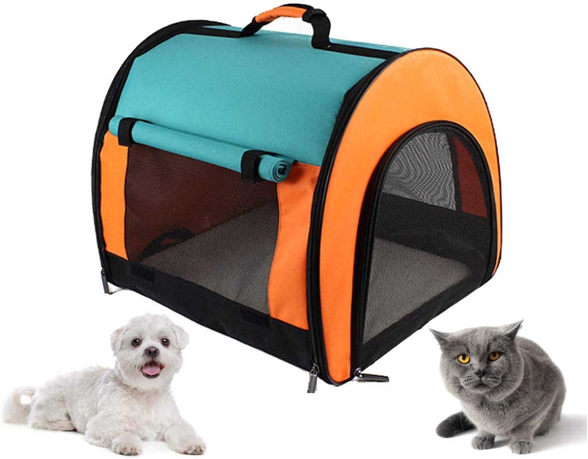  Tineer Pet Teddy Mochila Plegable portátil para Viajes, caseta de Tienda de campaña, Maleta de Malla Transpirable para Exteriores para Perros pequeños, Gatos y Otros Animales 