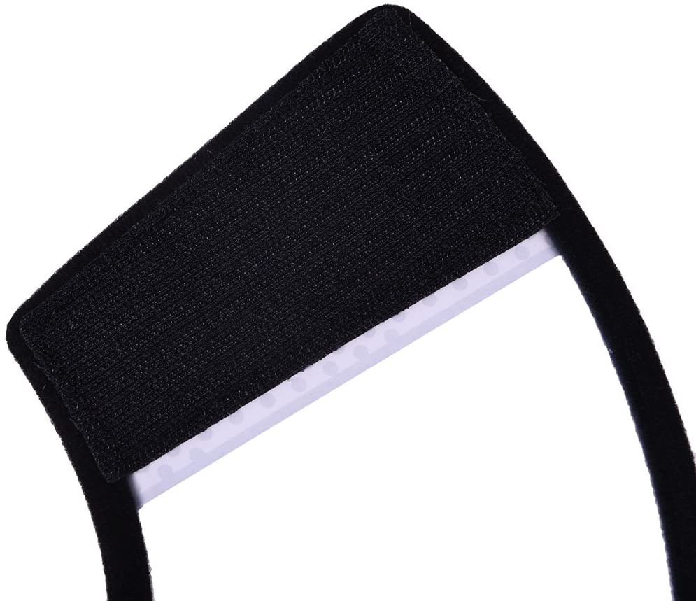  TJW Cono para Mascotas, E-Collar Protectora Cuello,Collarín para Perros,Collar Compatible con Mascotas,Color Blanco con Negro (S: Circunferencia del Cuello 13-15cm) 