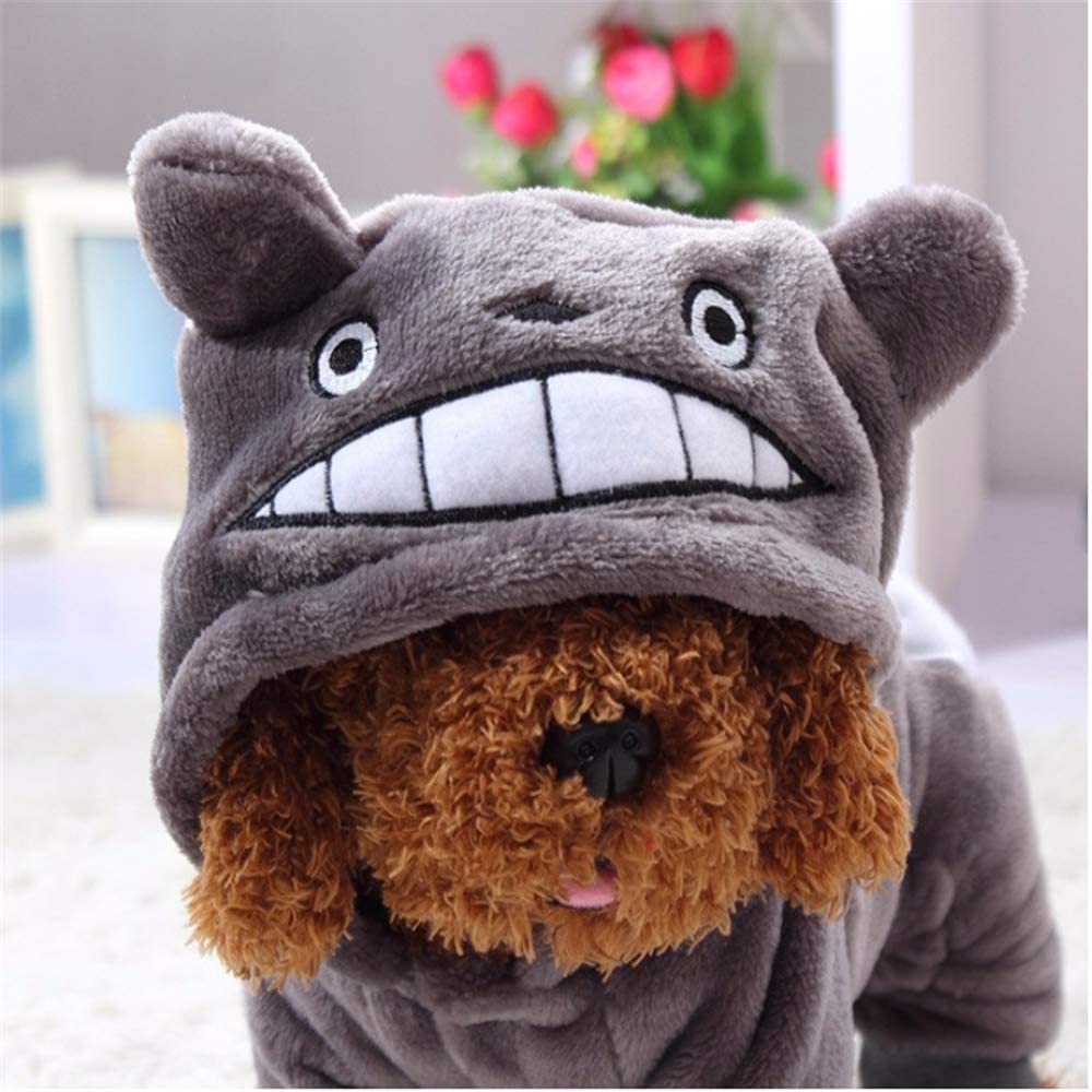  TMMDZZ Gris Perro De Mascota Banda De Invierno Cálido Cálido Chaquetas De Chihuahua Chaquetas con Capucha De Gato Disfraces Pug Bulldog Francés Ropa XS-X XL XS Gris 