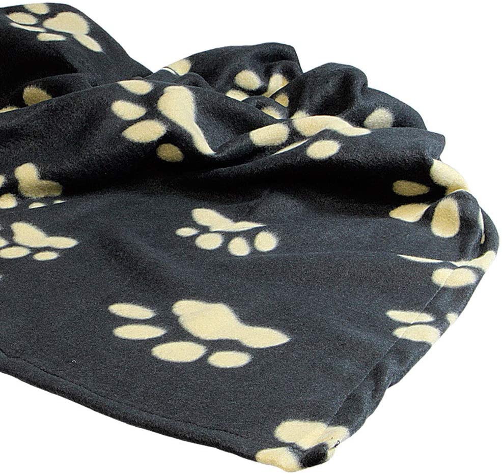  Trixie Manta para Perros Mascotas - Manta Sofa Suave Manta para Mascotas Perros Gatos Cálida Protección Manta Barney 150 x 100 cm Negro Beige 