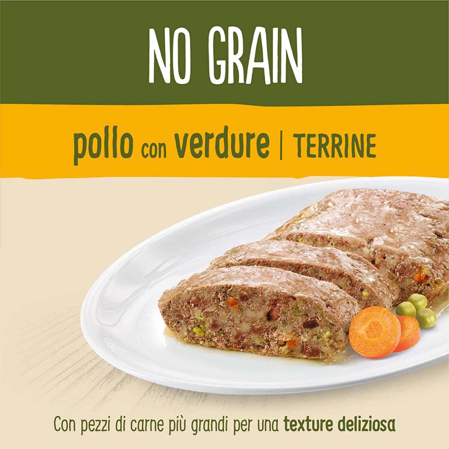  True Instinct No Grain Terrina para Perros Medium-Maxi con Pollo - 300 gr - Pack de 8 