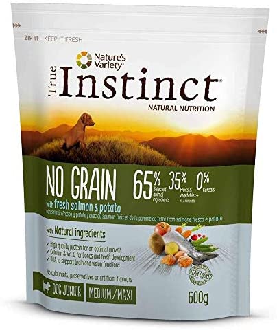  True instinct - Pienso para Perros Cachorros medianos y Grandes no Grain salmón 