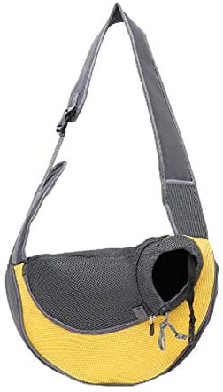  TYZY Gato Hombro Bolso para Mascotas Perros pequeños Traverl Carrier Cuerpo Cruz portátil con Bolsa de Malla Transpirable para Caminar Recorrido al Aire Libre y Las Compras 