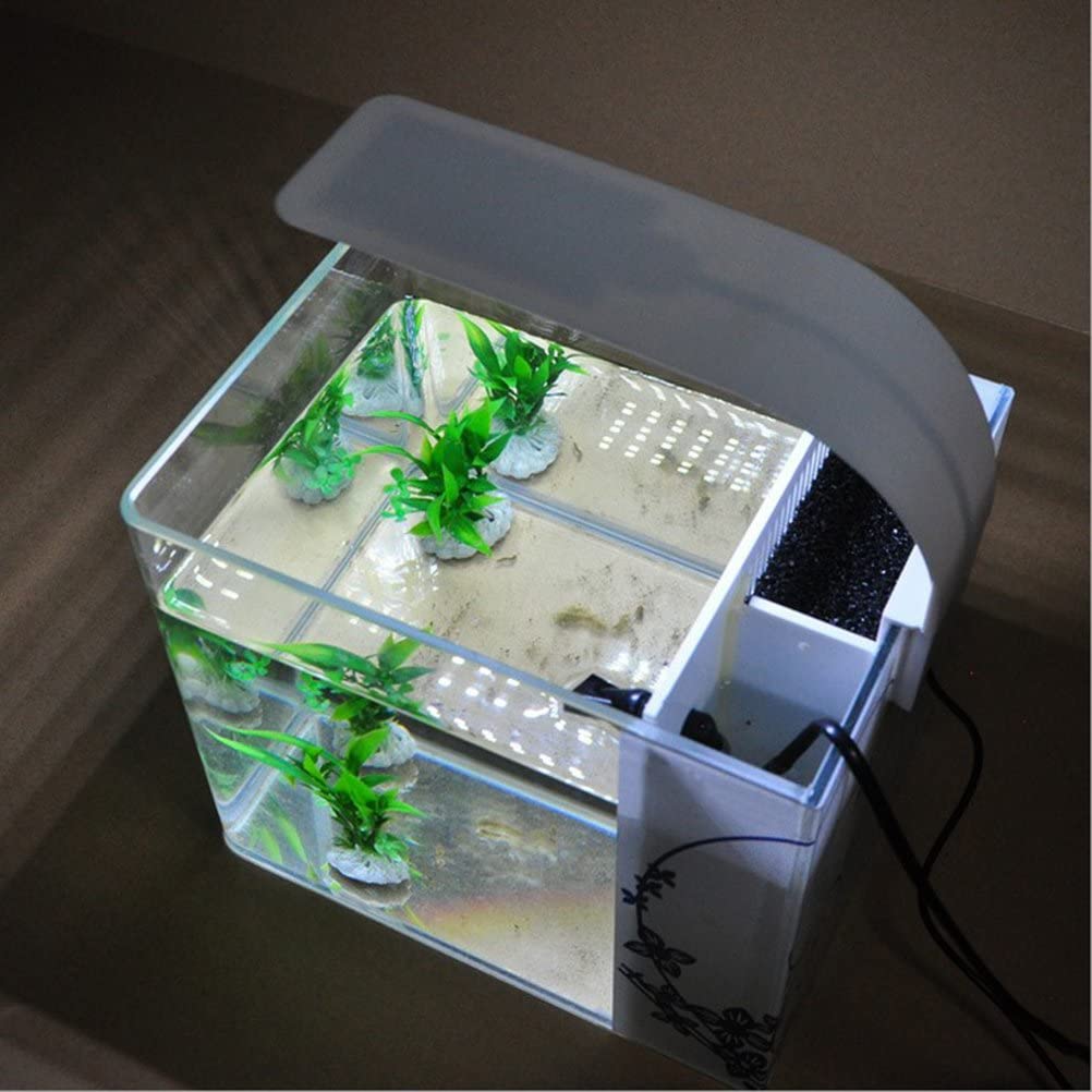  Ueetek Lámpara led ultrafina para acuario, con pinza, para planta 