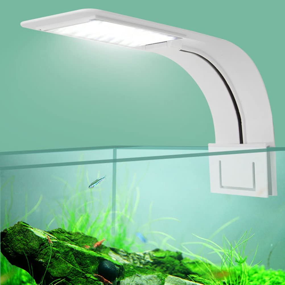  Ueetek Lámpara led ultrafina para acuario, con pinza, para planta 