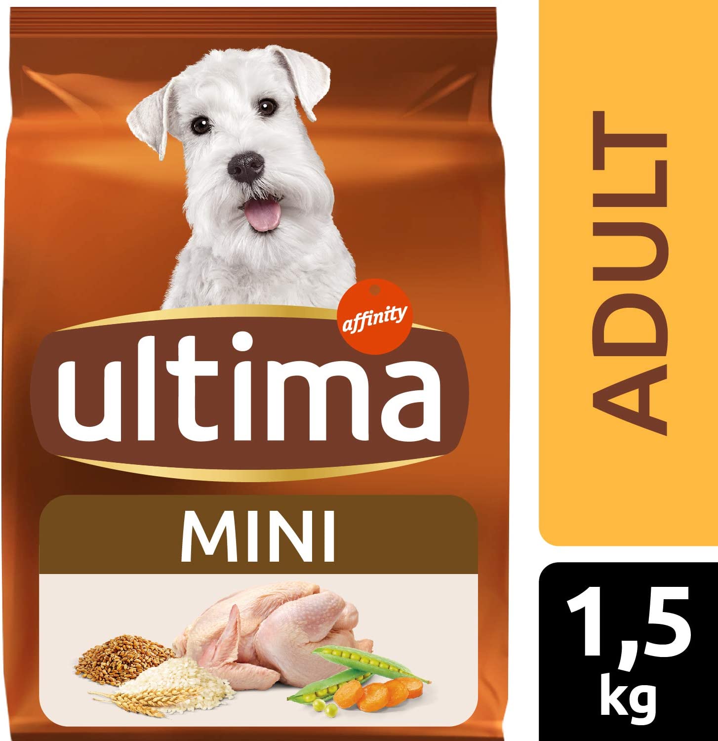  Ultima Pienso para Perros Mini Adultos con Pollo - 1.5 kg 