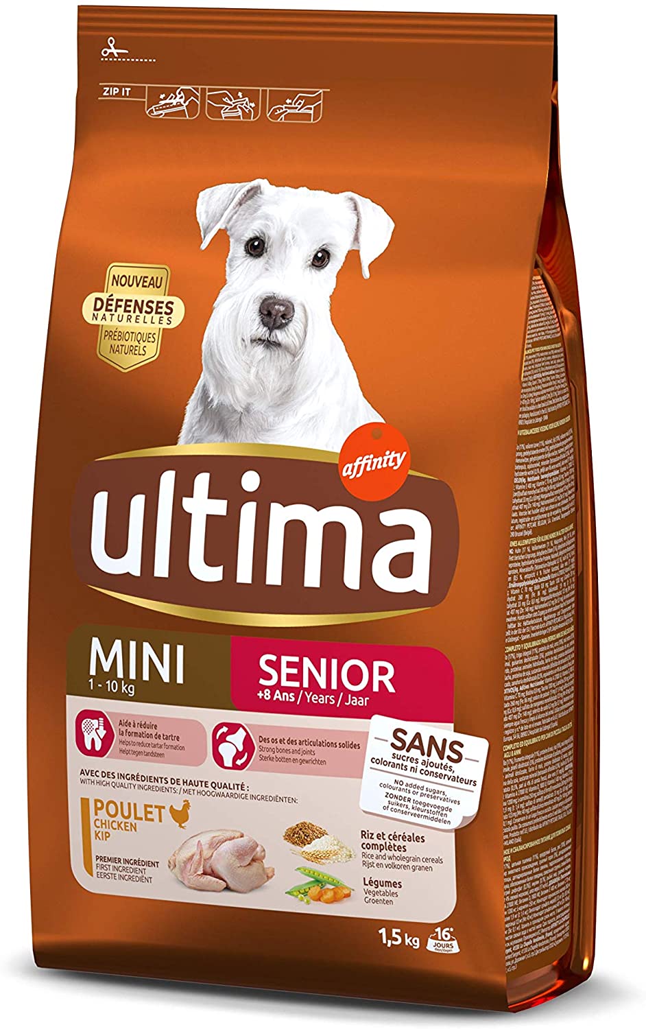  Ultima Pienso para Perros Mini Senior - 1.5 kg 