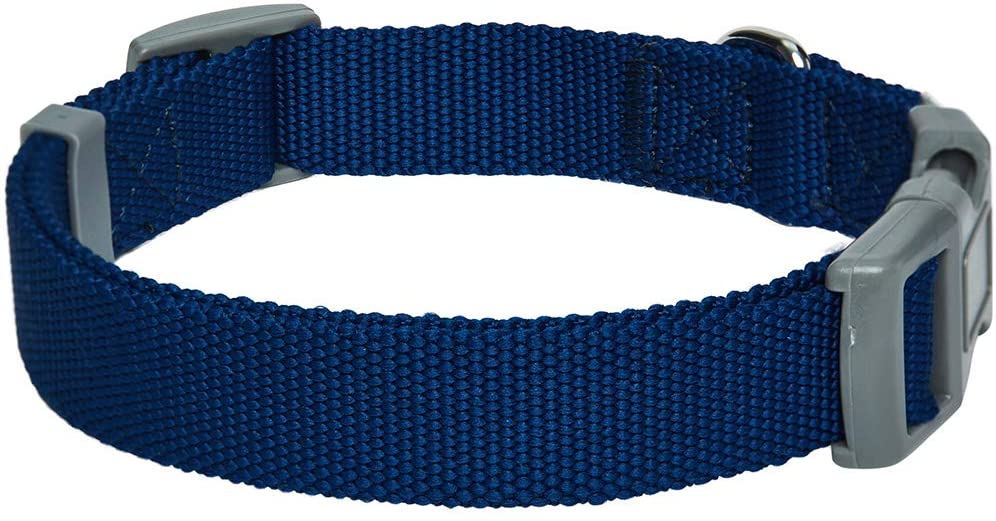  Umi. Essential Classic - Collar para perros L, cuello 45-66 cm, collares ajustables para perros (azul marino) 