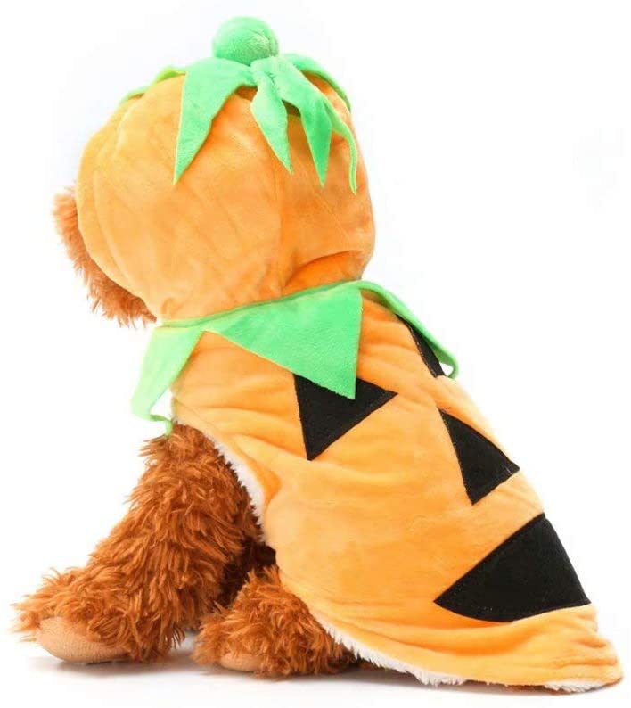  Ungfu Mall Halloween Pumpkin Style Pet Puppy Dog Cat Clothes Hoodie Costumes Apparel Coat 