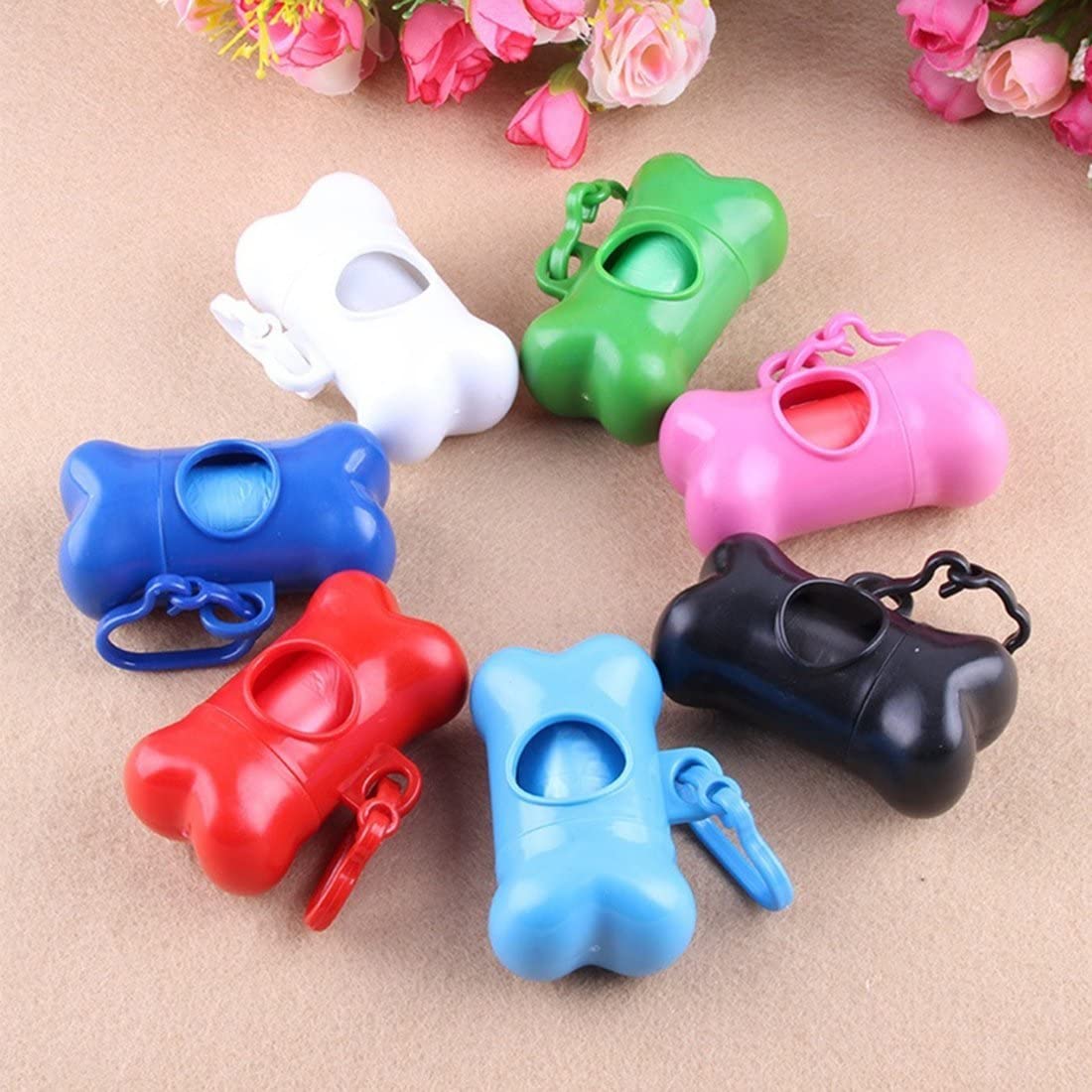  UU19EE Venta Superior 1Pc Caca De Perro Dispensador Perro Caca Bolsa Hueso Dispensador Caso Pet Bolsas De Residuos Caca Scooper Perro Bolsas Productos para Perros 