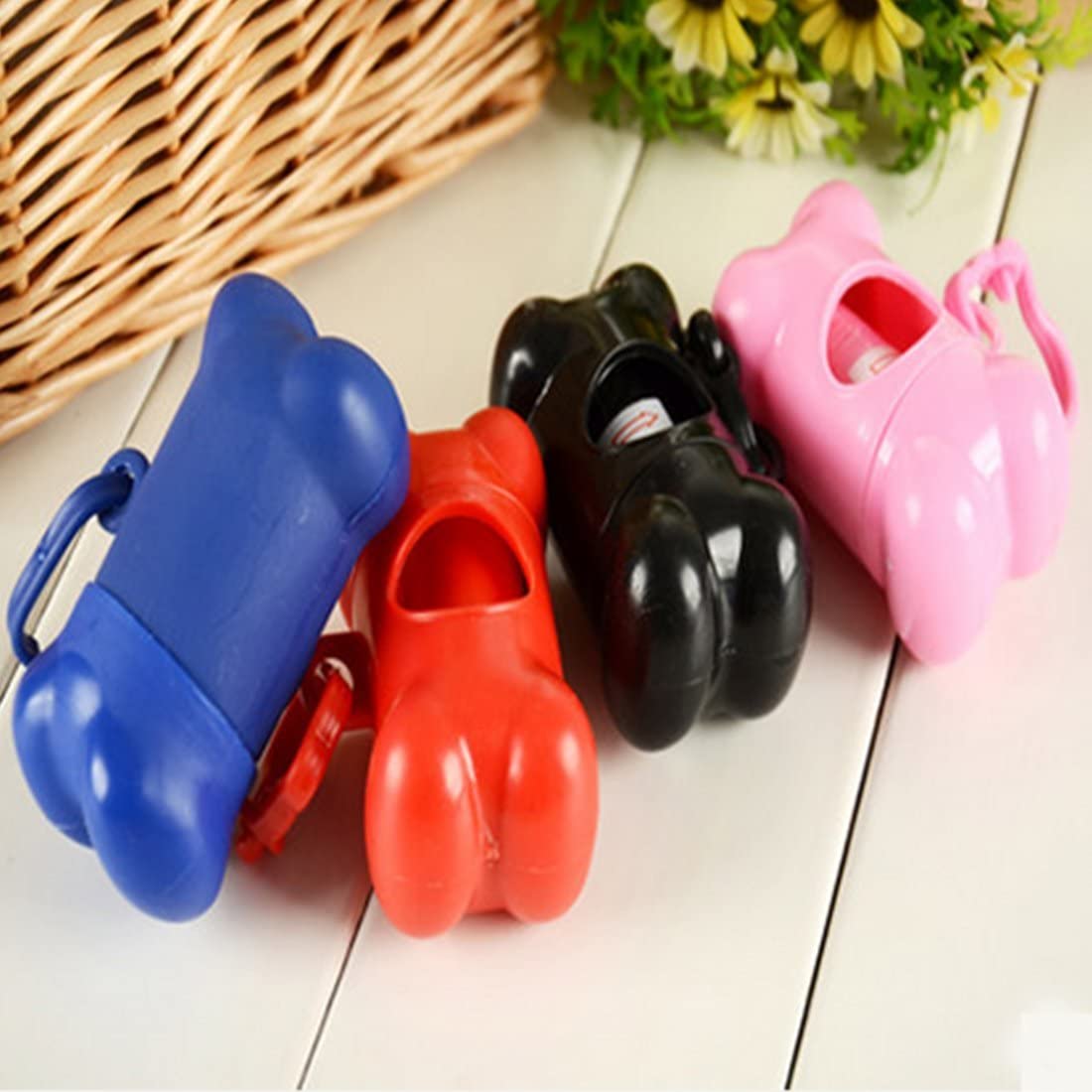  UU19EE Venta Superior 1Pc Caca De Perro Dispensador Perro Caca Bolsa Hueso Dispensador Caso Pet Bolsas De Residuos Caca Scooper Perro Bolsas Productos para Perros 